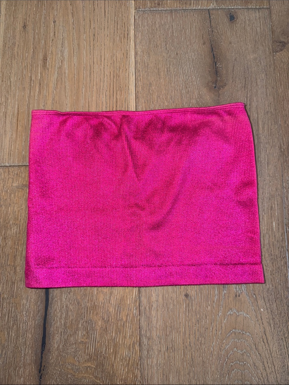 Windsor Hot Pink Shiny Tube Top size small only worn once!